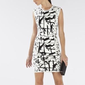 BCBG MAXAZRIA Jose Jacquard Knit Midi Ilana Dress